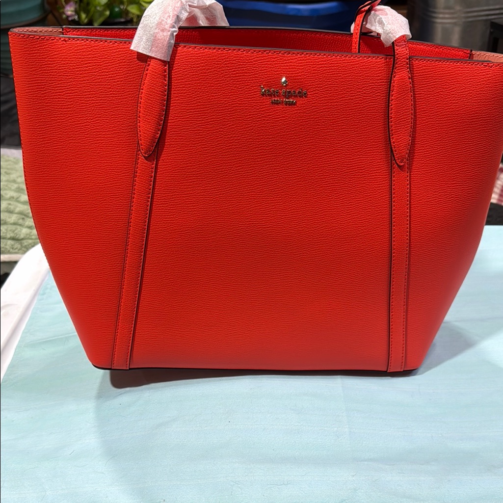 Kate Spade Orangestructured Tote Bag